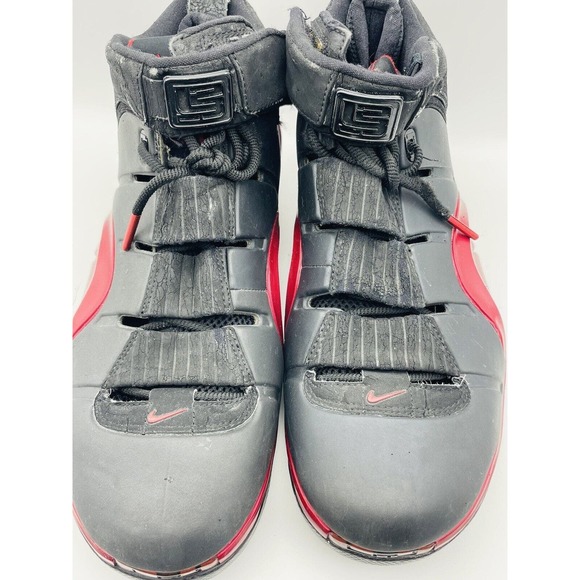 Nike Zoom LeBron 4 IV Black Varsity Crimson Red 314647-002 Mens size 9.5 main image 4